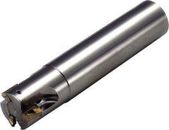 Kyocera - 20mm Cut Diam, 10mm Max Depth of Cut, 20mm Shank Diam, 170mm OAL, Indexable Square Shoulder End Mill - BDMT 11T3 Inserts, Cylindrical Shank, 90° Lead Angle, Through Coolant - Strong Tooling