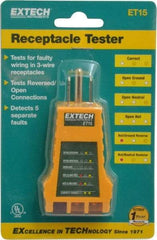 Extech - Receptacle Tester - LED Display - Strong Tooling