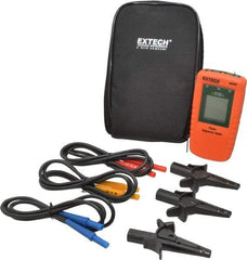 Extech - 3 Phase, 40 to 600 VAC, 15 to 400 Hz, 32 to 104°F, LCD Display Phase Rotation Tester - No Battery Required, Includes Alligator Clips, Test Leads, CAT III 600 V, CE, EN 61010-1 - Strong Tooling