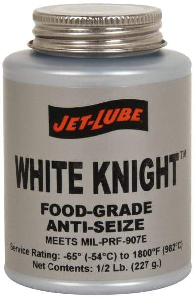 Jet-Lube - 1 Lb Can General Purpose Anti-Seize Lubricant - Aluminum, -65 to 1,800°F, White, Food Grade, Water Resistant - Strong Tooling