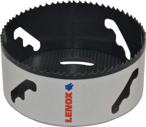 Lenox - 4-5/8" Diam, 1-1/2" Cutting Depth, Hole Saw - Bi-Metal Saw, Toothed Edge - Strong Tooling