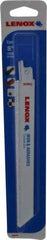 Lenox - 8" Long x 3/4" Thick, Carbide Reciprocating Saw Blade - Straight Profile, Continuous Edge, Universal Shank - Strong Tooling