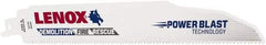 Lenox - 9" Long x 7/8" Thick, Bi-Metal Reciprocating Saw Blade - Straight Profile, 10 TPI, Toothed Edge, Universal Shank - Strong Tooling