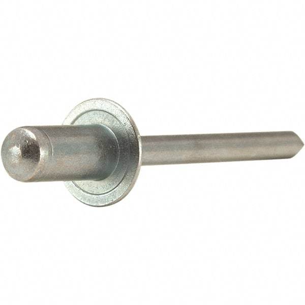 STANLEY Engineered Fastening - Size 4 Dome Head Stainless Steel Closed End Blind Rivet - Stainless Steel Mandrel, 0.126" to 0.187" Grip, 1/8" Head Diam, 0.129" to 0.133" Hole Diam, - Strong Tooling