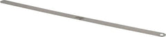 Starrett - 0.0025 Inch Thick x 1/2 Inch Wide x 12 Inch Leaf Length, Parallel Feeler Gage - Tempered Steel - Strong Tooling