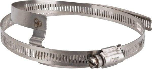 Hi-Tech Duravent - Stainless Steel Hose Clamp - 1/2" Wide x 0.02" Thick, 6-1/4" Hose, 5-1/4 to 6-5/8" Diam - Strong Tooling