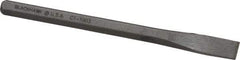 Blackhawk by Proto - 5-1/4" OAL x 3/8" Blade Width Cold Chisel - 3/8" Tip, 5/16" Stock, Alloy Steel Handle - Strong Tooling