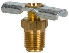 Eaton - Steel External Seat Drain Cock & Shutoff Valve - 1/8 Thread, 150 Max psi - Strong Tooling