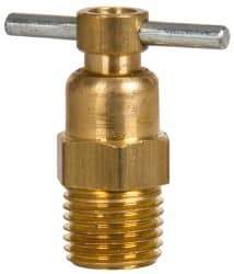 Eaton - Steel Internal Seat Drain Cock & Shutoff Valve - 1/4 Thread, 150 Max psi - Strong Tooling