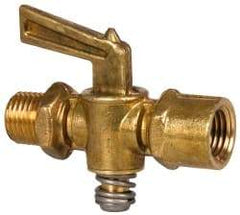 Eaton - Steel Shutoff Drain Cock & Shutoff Valve - 1/4 Thread, 30 Max psi - Strong Tooling