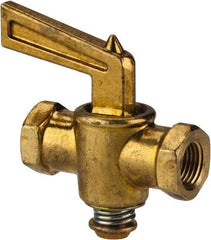 Eaton - Steel Female Pipe Drain Cock & Shutoff Valve - 1/8 Thread, 30 Max psi - Strong Tooling