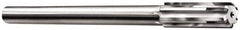 Made in USA - 0.646" Carbide-Tipped 6 Flute Chucking Reamer - Straight Flute, 9/16" Straight Shank, 2-1/4" Flute Length, 9" OAL - Strong Tooling