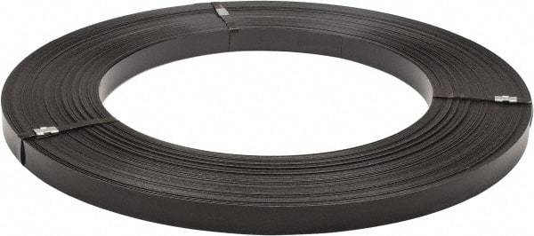 Made in USA - 851' Long x 1-1/4" Wide, Ribbon Wound Coil Steel Strapping - 5,250 Lb Capacity, 0.029" Thick - Strong Tooling