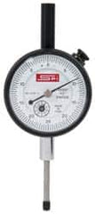 SPI - 0-25-0 Dial Reading, 0.0005" Graduation Dial Drop Indicator - 1-1/2" Dial, Revolution Counter - Strong Tooling