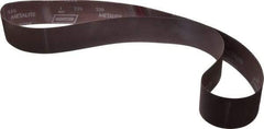 Norton - 2-1/2" Wide x 60" OAL, 220 Grit, Aluminum Oxide Abrasive Belt - Aluminum Oxide, Very Fine, Coated, X Weighted Cloth Backing, Series R228 - Strong Tooling