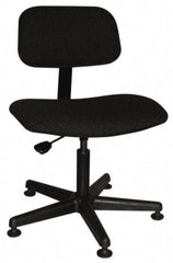 Bevco - Ergonomic Pneumatic Chair - Cloth Seat, Black - Strong Tooling