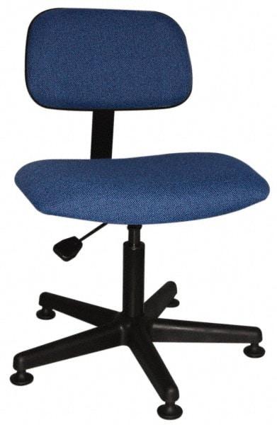 Bevco - Ergonomic Pneumatic Chair - Cloth Seat, Royal Blue - Strong Tooling