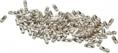 Made in USA - 3/8 Inch Long Nickel Plated Brass Splicing Link - For Trade Sizes Number 1, 2 and 3 Ball Chains - Strong Tooling