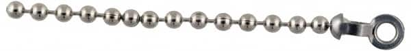 Made in USA - 13/32 Inch Long Stainless Steel End Coupling - For Trade Size Number 6 Ball Chains - Strong Tooling