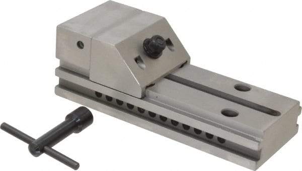 Starrett - 3" Jaw Width, 4" Jaw Opening Capacity, 1-1/4" Jaw Height, Toolmaker's Vise - Flat Jaw, 0.005mm Parallelism, 0.0051mm Squareness, 7-1/2" OAL x 2-1/2" OAH - Strong Tooling