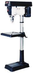 Jet - 16-1/2" Swing, Step Pulley Drill Press - 16 Speed, 3/4 hp, Single Phase - Strong Tooling