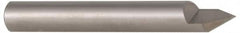 Accupro - 60° Incl Angle, 5/16" Shank Diam, 2" OAL, 5/16" Cut Diam, Conical Engraving Cutter - 3/8" LOC, 1 Flute, Right Hand Cut, Micrograin Solid Carbide, Uncoated - Strong Tooling