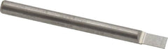 Accupro - 1/8" Shank Diam, 1-1/2" OAL, 1/8" Cut Diam, Square Engraving Cutter - 3/16" LOC, 1/8" Tip Diam, 1 Flute, Right Hand Cut, Micrograin Solid Carbide, Uncoated - Strong Tooling