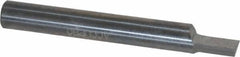 Accupro - 3/16" Shank Diam, 1-1/2" OAL, 3/16" Cut Diam, Square Engraving Cutter - 1/4" LOC, 0.188" Tip Diam, 1 Flute, Right Hand Cut, Micrograin Solid Carbide, Uncoated - Strong Tooling