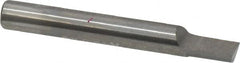 Accupro - 1/4" Shank Diam, 2" OAL, 1/4" Cut Diam, Square Engraving Cutter - 3/8" LOC, 1/4" Tip Diam, 1 Flute, Right Hand Cut, Micrograin Solid Carbide, Uncoated - Strong Tooling