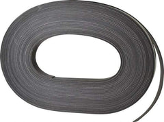 Mag-Mate - 100' Long x 3/4" Wide x 1/32" Thick Flexible Magnetic Strip - 6 Lb Max Pull Force, 3 Linear Ft/Lb Magnetic Pull Force, Adhesive Back - Strong Tooling