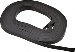 Mag-Mate - 100' Long x 1/2" Wide x 1/32" Thick Flexible Magnetic Strip - 4 Lb Max Pull Force, 2 Linear Ft/Lb Magnetic Pull Force, Plain Back - Strong Tooling