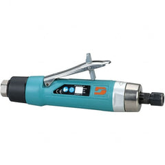 Dynabrade - 1/4" Collet, Straight Handle, Air Straight Die Grinder - 12,000 RPM, Rear Exhaust, 37 CFM, 1 hp, 90 psi, 3/8 NPT Inlet - Strong Tooling