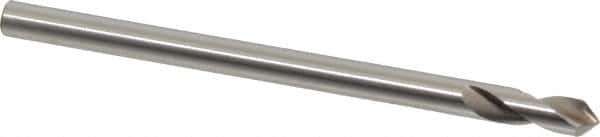 Interstate - 1/4" Body Diam, 90°, 4" OAL, High Speed Steel Spotting Drill - Strong Tooling