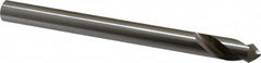 Interstate - 1/2" Body Diam, 90°, 6" OAL, High Speed Steel Spotting Drill - Strong Tooling