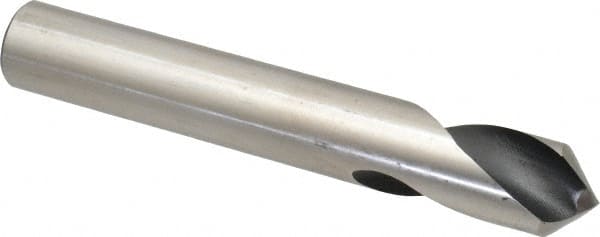 Interstate - 3/4" Body Diam, 90°, 5" OAL, High Speed Steel Spotting Drill - Strong Tooling