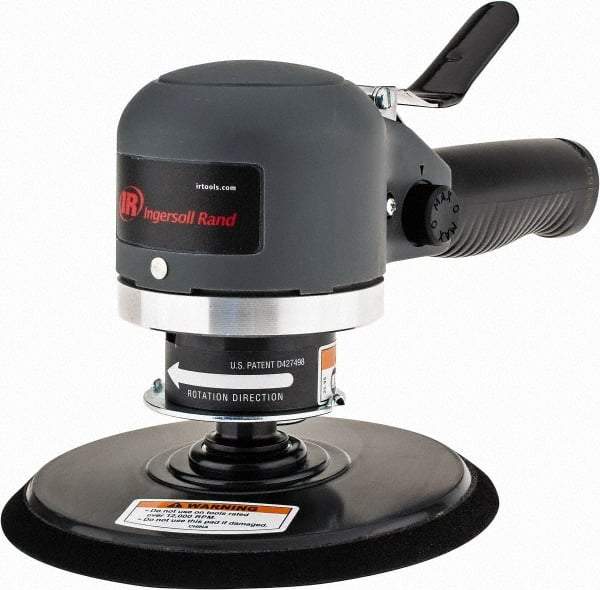 Ingersoll-Rand - 12,000 OPM, 16.98 CFM Air Consumption, Palm Air Orbital Sander - Round Pad, 1/4 NPT Inlet - Strong Tooling