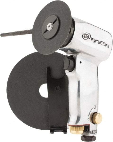 Ingersoll-Rand - 3 to 5" Disc, 18,000 RPM, Pneumatic Handheld Disc Sander - 24.99 CFM, 1/4 NPT Inlet, 0.45 hp - Strong Tooling