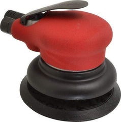 Ingersoll-Rand - 10,000 OPM, 18.5 CFM Air Consumption, Palm Air Orbital Sander - Round Pad, 1/4 NPT Inlet - Strong Tooling