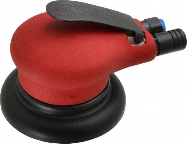 Ingersoll-Rand - 10,000 OPM, 18.5 CFM Air Consumption, Palm Air Orbital Sander - Round Pad, 1/4 NPT Inlet - Strong Tooling