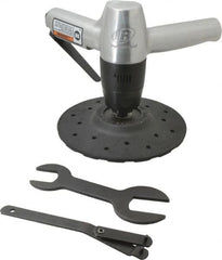 Ingersoll-Rand - 7" Max Disc, 6,000 RPM, Pneumatic Handheld Disc Sander - 22 CFM, 1/4 NPT Inlet, 0.8 hp - Strong Tooling