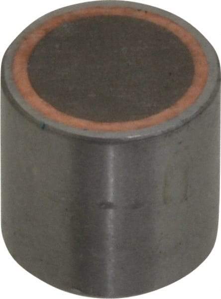 Mag-Mate - 10-32 Thread, 1/2" Diam, 1/2" High, 8 Lb Average Pull Force, Neodymium Rare Earth Pot Magnet - 0.15" Deep Tapped Hole, Steel Pot, Uninsulated - Strong Tooling