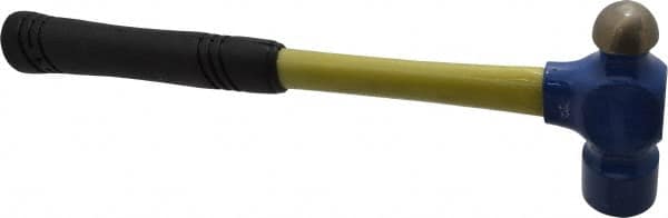 Vaughan Bushnell - 1-1/2 Lb Head Ball Pein Hammer - Fiberglass Handle, 15" OAL, Fiberglass with Cushion Grip - Strong Tooling