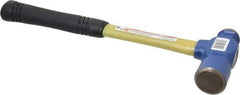 Vaughan Bushnell - 2 Lb Head Ball Pein Hammer - Fiberglass Handle, 15" OAL, Fiberglass with Cushion Grip - Strong Tooling