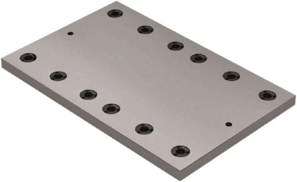 Jergens - 25" Long x 16" Wide Steel Fixture Plate - 1.13" Plate Thickness - Strong Tooling