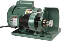 Burr King - 6" Wheel Diam x 1 & 2" Wheel Width, 3/4 hp Deburring/Polishing Grinder - 5/8" Arbor Hole Diam, 1 Phase, 120 Volts - Strong Tooling