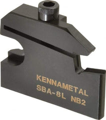 Kennametal - Left Hand, 0.315" Insert Width, 1 Inch Max Depth of Cut, Indexable Cutoff and Grooving Support Blade - SBA8L - Strong Tooling