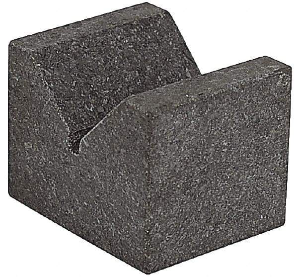 SPI - 90° Angle, Black Granite V-Block - 6" Long x 6" Wide x 6" High, Sold as Matched Pair - Strong Tooling