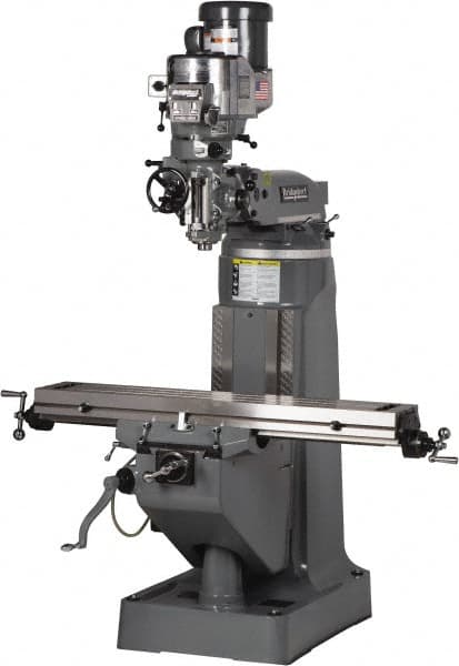 Bridgeport - 42" X-Axis Travel, 9" Z-Axis Travel, DRO System - Calculator Function - Strong Tooling