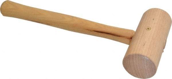 Garland - 1-1/4 Lb Head Wooden Mallet - 13-1/2" Long Wood Handle - Strong Tooling