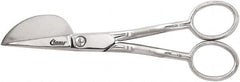 Clauss - 1-1/4" LOC, 6" OAL Carbon Steel Nap Shears - Offset Handle, For General Purpose Use - Strong Tooling